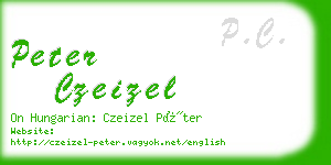 peter czeizel business card